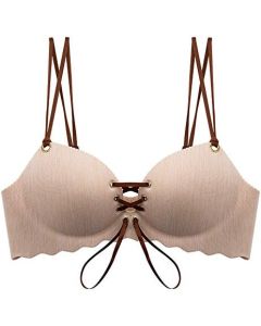 Ylishi Unlined Drawstring Push Up Bra - Adjustable Fit