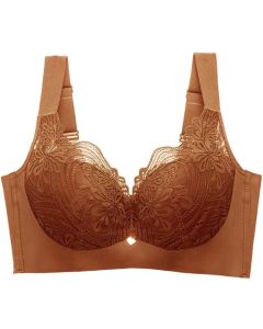 Ylishi Mulberry Silk Push Up Bra - Lace Design